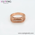 14471 Xuping wholesale1 hombres de moda anillo chapado en oro rosa anillo de joyería